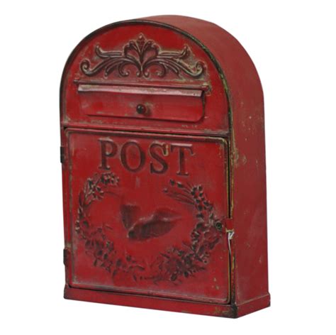 distressed metal post box|Red Co. 10.5” x 15” Decorative Distressed Metal Wall.